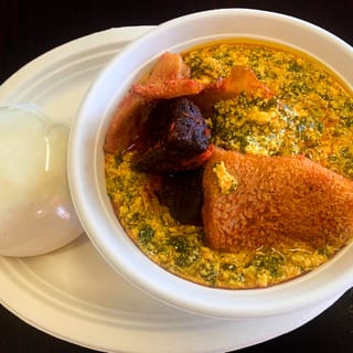Egusi Soup With Fufu